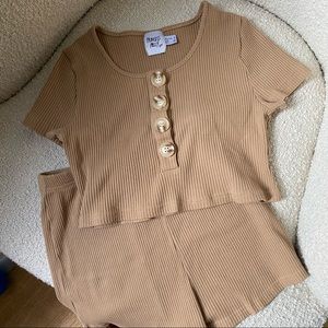 Tan princess Polly loungewear set